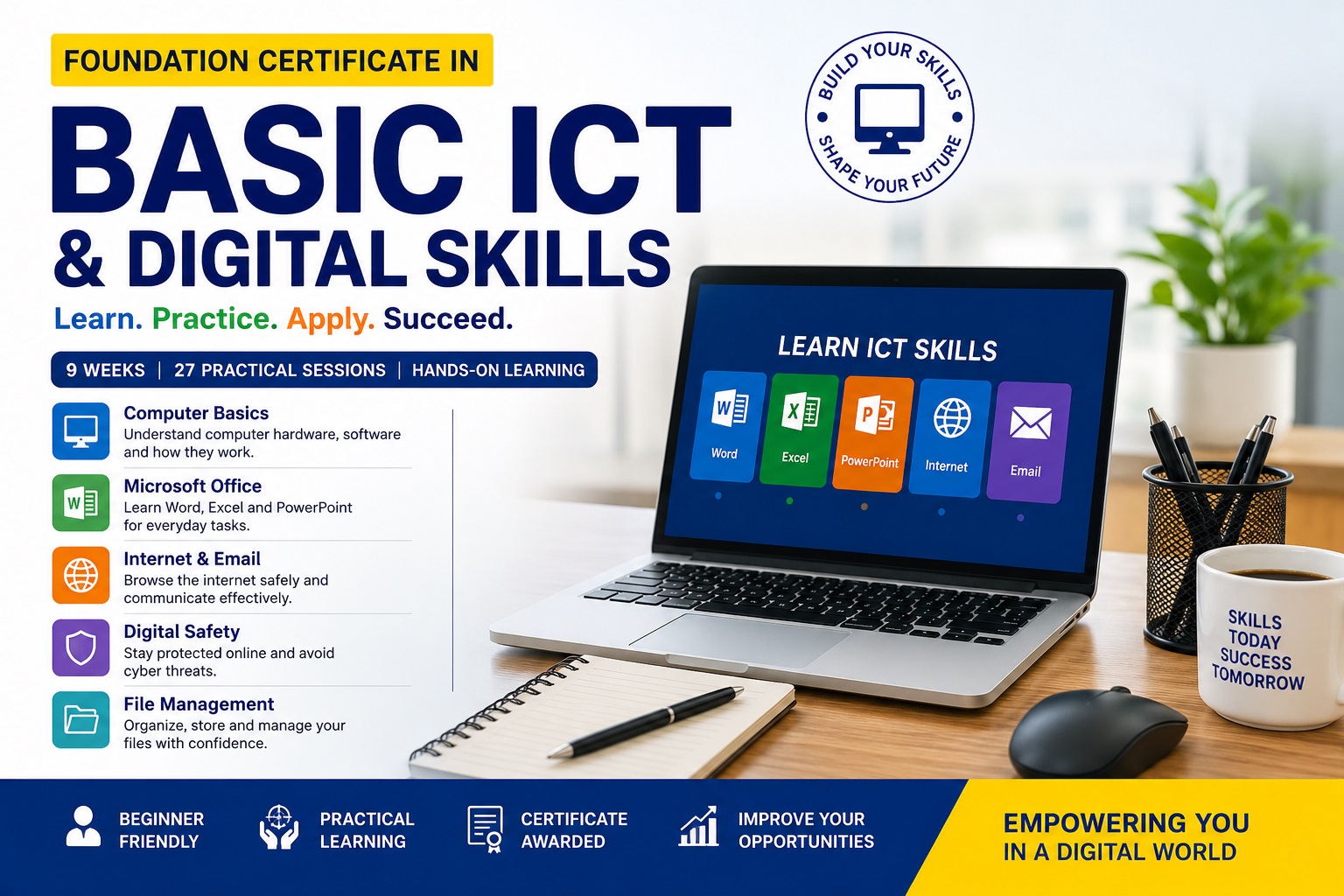 Foundation Certificate in Basic ICT and Digital Skills